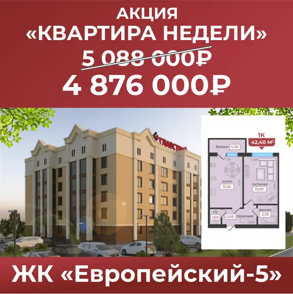 Рендер ЖК Европейский 5