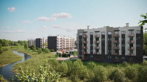 Рендер ЖК Гурьевский Парк