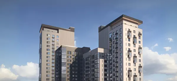 Рендер ЖК Башни Дзен