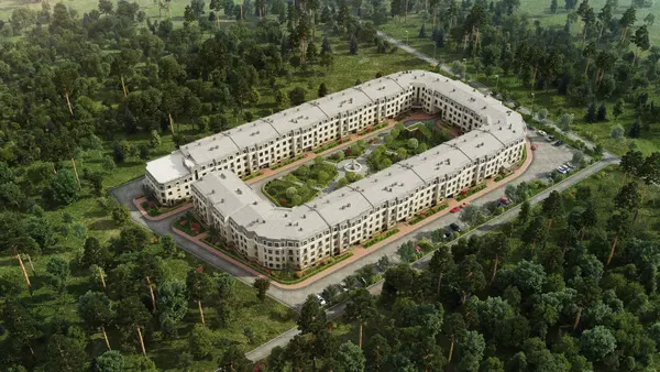 Рендер ЖК Грибовский лес