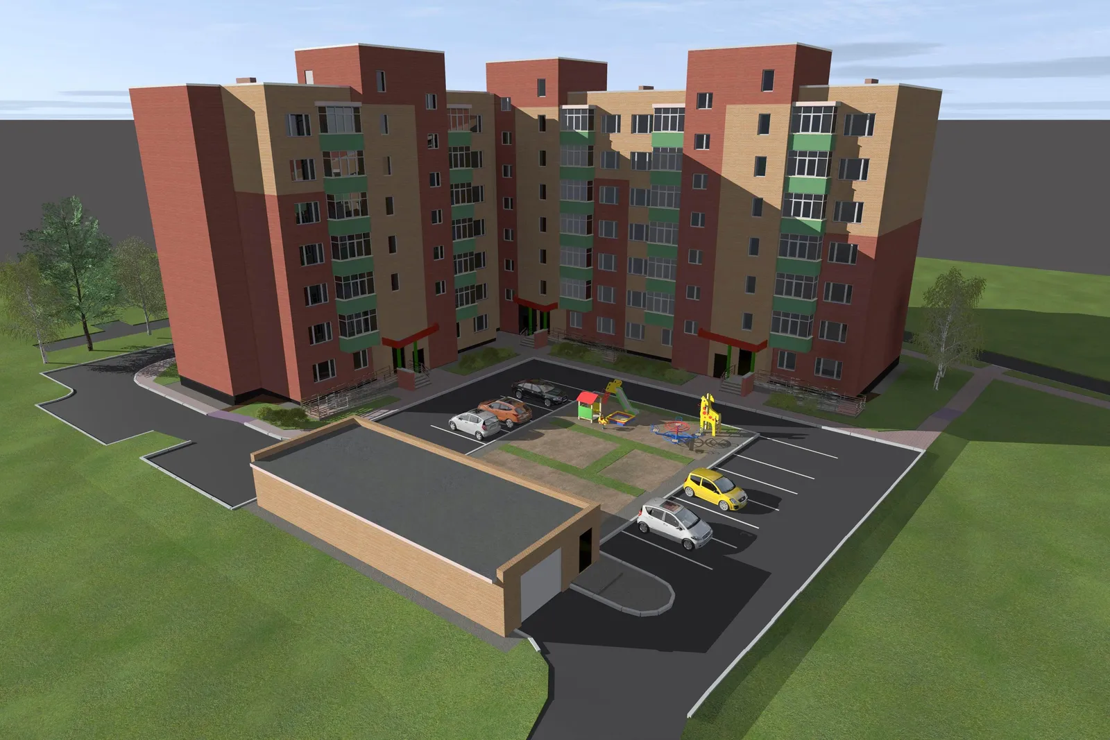 Рендер: Дом на ул. Сосновый Бор