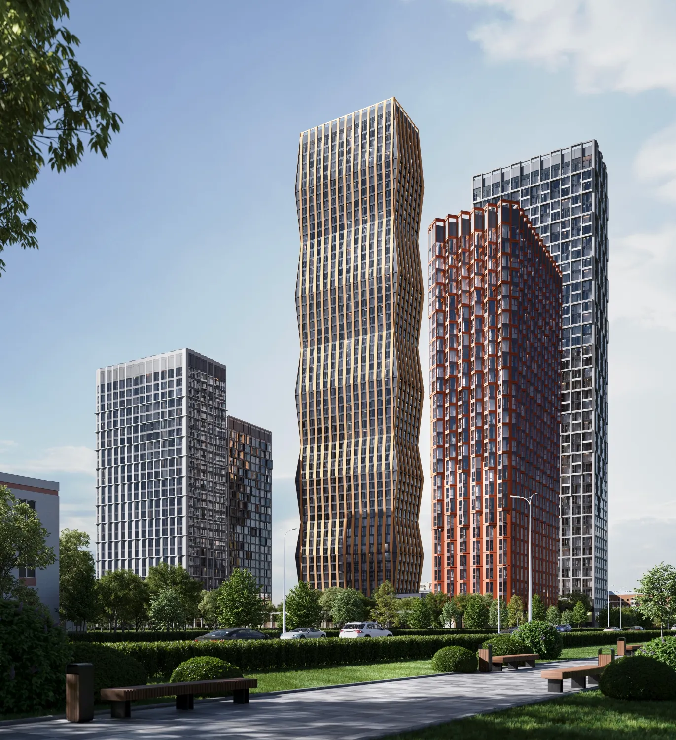 Рендер: ЖК «INDY Towers»