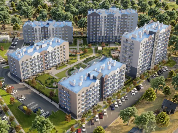 Рендер ЖК Аксиома на Тихореченской Х4