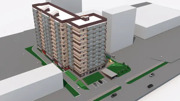 Рендер ЖК Аврора