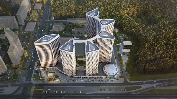 Рендер ЖК Родина Переделкино