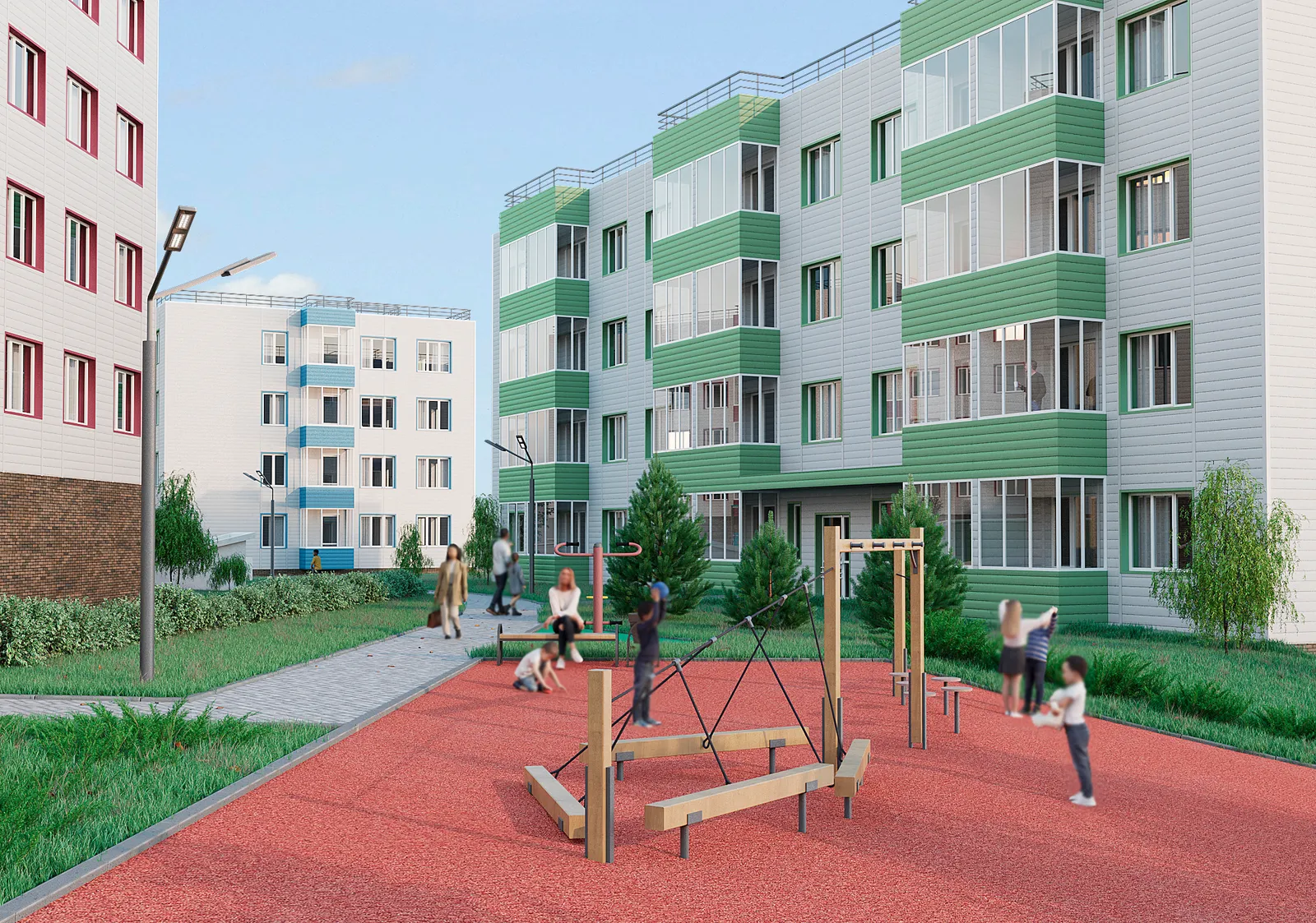 Рендер: Дома в г. Иркутск (СЗ Танар)