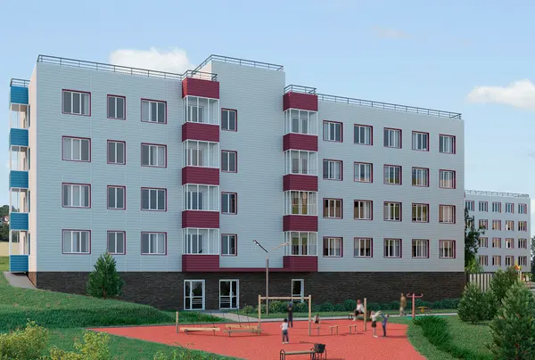 Рендер: Дома в г. Иркутск (СЗ Танар)