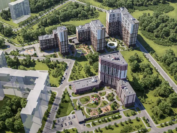 Рендер ЖК Высота.Новое Девяткино