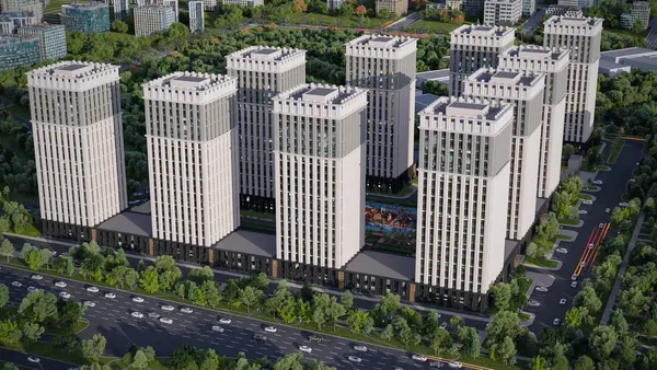 Рендер ЖК Дома на просп. В. В. Путина (Экология)