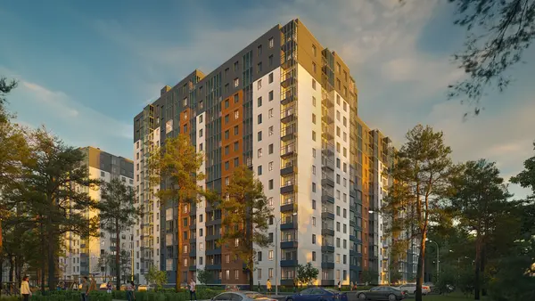 Рендер ЖК Сосновка-7