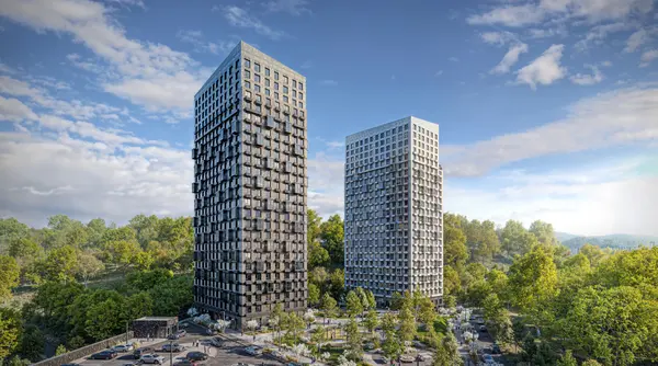 Рендер ЖК Снежный парк. Корпуса 3, 4