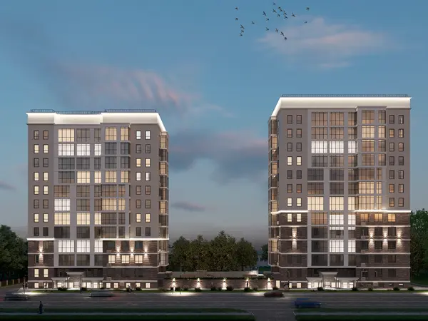 Рендер ЖК Дом на ул. Ивана Попова