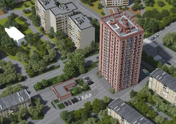 Рендер ЖК , 3-я Прядильная ул., вл.1