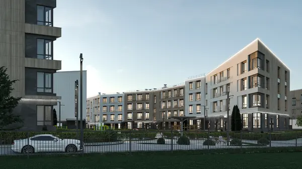 Рендер ЖК Дом в пос. Троицкая Гора