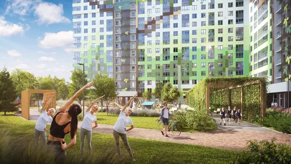 Фото двора ЖК «Светлый мир Сказочный лес» в Москве
